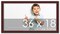36x18 Solid Wood Picture Frame with UV-Resistant Acrylic & Acid-Free Backing, Available in 6 Finishes: Matte Black, Matte White, Metallic Bronze, Silver, Natural Wood Grain & Mahogany